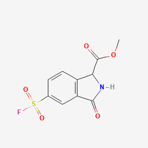 Methyl 5-(fluorosulfonyl)-3-oxo-2,3-dihydro-1H-isoindole-1-carboxylate