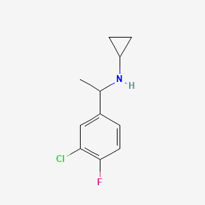 N-[1-(3-chloro-4-fluorophenyl)ethyl]cyclopropanamine