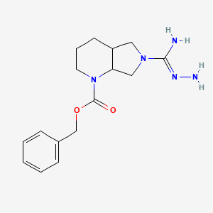 Benzyl 6-(N-aminocarbamimidoyl)-octahydro-1H-pyrrolo[3,4-b]pyridine-1-carboxylate