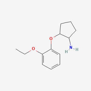 2-(2-Ethoxyphenoxy)cyclopentan-1-amine