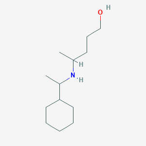 4-[(1-Cyclohexylethyl)amino]pentan-1-ol