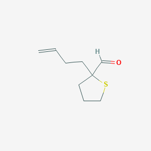 2-(But-3-en-1-yl)thiolane-2-carbaldehyde