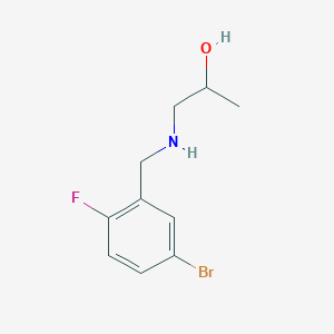 1-{[(5-Bromo-2-fluorophenyl)methyl]amino}propan-2-ol