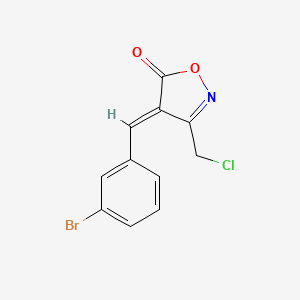 molecular formula C11H7BrClNO2 B1326934 (4E)-4-(3-bromobenzylidene)-3-(chloromethyl)isoxazol-5(4H)-one CAS No. 1142199-51-6