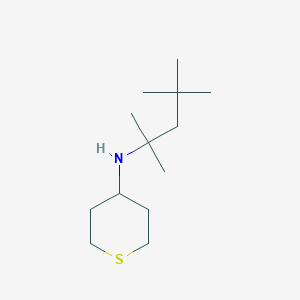 N-(2,4,4-trimethylpentan-2-yl)thian-4-amine