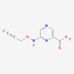 6-[(Prop-2-yn-1-yloxy)amino]pyrazine-2-carboxylic acid