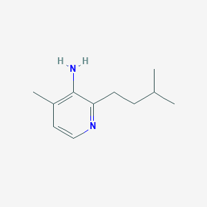 4-Methyl-2-(3-methylbutyl)pyridin-3-amine