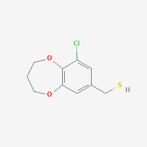 (9-Chloro-3,4-dihydro-2H-1,5-benzodioxepin-7-YL)methanethiol