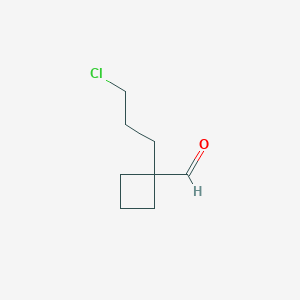 1-(3-Chloropropyl)cyclobutane-1-carbaldehyde