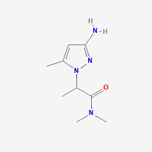 2-(3-Amino-5-methyl-1H-pyrazol-1-yl)-N,N-dimethylpropanamide