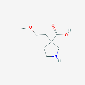 3-(2-Methoxyethyl)pyrrolidine-3-carboxylic acid