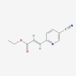 Ethyl 3-(5-cyanopyridin-2-yl)prop-2-enoate