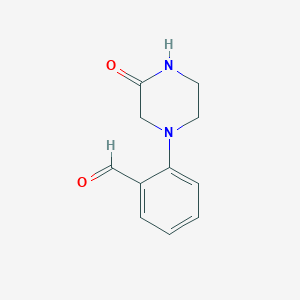 2-(3-Oxopiperazin-1-yl)benzaldehyde