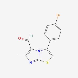 3-(4-Bromophenyl)-6-methylimidazo[2,1-B]thiazole-5-carboxaldehyde