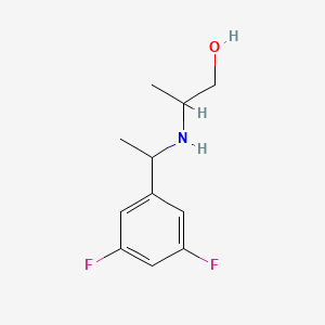 2-{[1-(3,5-Difluorophenyl)ethyl]amino}propan-1-ol