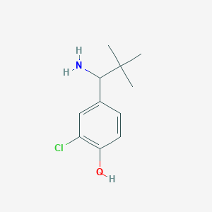 4-(1-Amino-2,2-dimethylpropyl)-2-chlorophenol