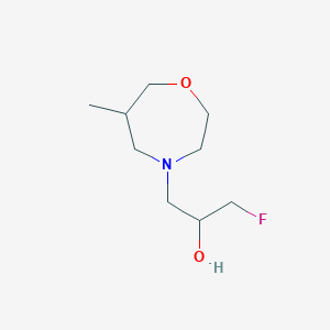 1-Fluoro-3-(6-methyl-1,4-oxazepan-4-yl)propan-2-ol