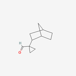 1-{Bicyclo[2.2.1]heptan-2-yl}cyclopropane-1-carbaldehyde