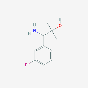 1-Amino-1-(3-fluorophenyl)-2-methylpropan-2-ol