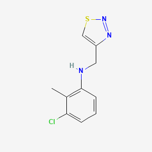 3-Chloro-2-methyl-N-(1,2,3-thiadiazol-4-ylmethyl)aniline