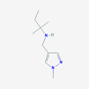 [(1-Methyl-1H-pyrazol-4-yl)methyl](2-methylbutan-2-yl)amine