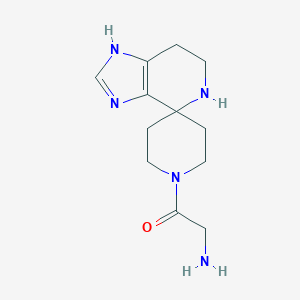 2-Amino-1-{3,5,6,7-tetrahydrospiro[imidazo[4,5-c]pyridine-4,4'-piperidine]-1'-yl}ethan-1-one