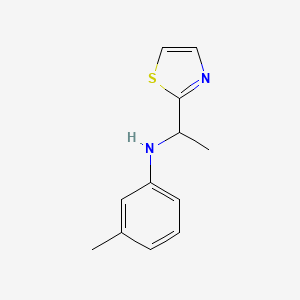 3-methyl-N-[1-(1,3-thiazol-2-yl)ethyl]aniline