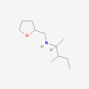 molecular formula C11H23NO B13269840 (3-Methylpentan-2-yl)(oxolan-2-ylmethyl)amine 