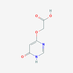 molecular formula C6H6N2O4 B13269884 2-[(6-Oxo-1,6-dihydropyrimidin-4-yl)oxy]acetic acid 