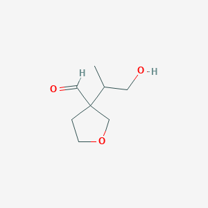 3-(1-Hydroxypropan-2-yl)oxolane-3-carbaldehyde