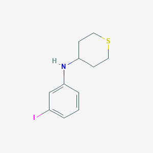 N-(3-iodophenyl)thian-4-amine