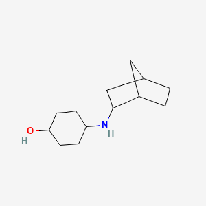 molecular formula C13H23NO B13269936 4-({Bicyclo[2.2.1]heptan-2-yl}amino)cyclohexan-1-ol 