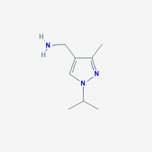 C-(1-Isopropyl-3-methyl-1H-pyrazol-4-YL)-methylamine