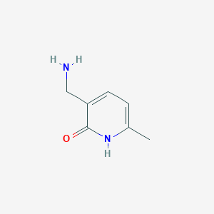 molecular formula C7H10N2O B13269994 3-(Aminomethyl)-6-methylpyridin-2-ol CAS No. 75985-25-0