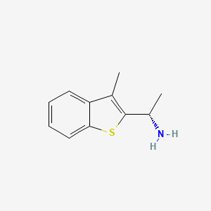 (1S)-1-(3-methyl-1-benzothiophen-2-yl)ethan-1-amine