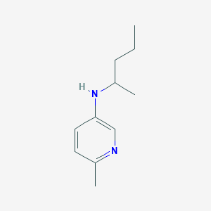 molecular formula C11H18N2 B13270022 6-methyl-N-(pentan-2-yl)pyridin-3-amine 