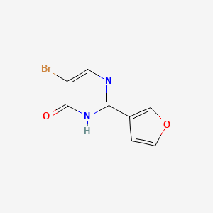 5-Bromo-2-(furan-3-yl)-3,4-dihydropyrimidin-4-one