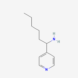 1-(Pyridin-4-YL)hexan-1-amine