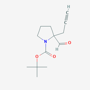 tert-Butyl 2-formyl-2-(prop-2-yn-1-yl)pyrrolidine-1-carboxylate