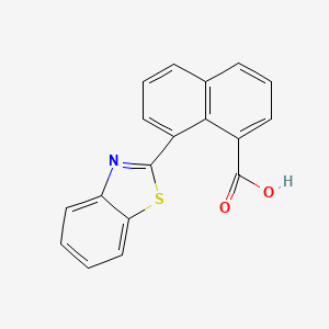 molecular formula C18H11NO2S B1327005 8-(1,3-苯并噻唑-2-基)-1-萘甲酸 CAS No. 1142201-25-9