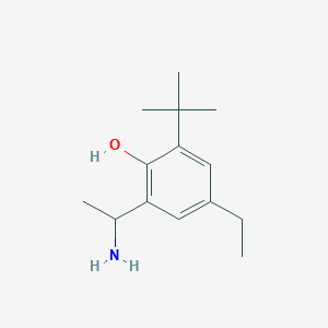 2-(1-Aminoethyl)-6-tert-butyl-4-ethylphenol