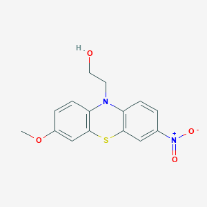 2-(3-Methoxy-7-nitro-10H-phenothiazin-10-yl)ethan-1-ol