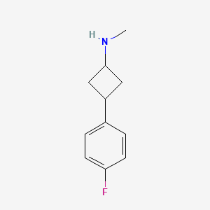 3-(4-fluorophenyl)-N-methylcyclobutan-1-amine