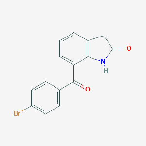 B132701 7-(4-Bromobenzoyl)-1,3-dihydro-2H-indol-2-one CAS No. 91713-91-6