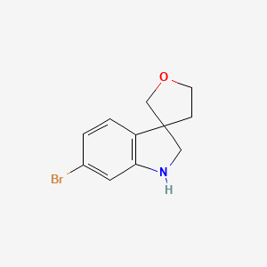 6-Bromo-1,2-dihydrospiro[indole-3,3'-oxolane]