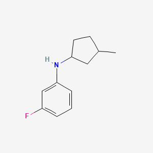 3-fluoro-N-(3-methylcyclopentyl)aniline