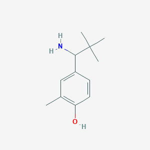 4-(1-Amino-2,2-dimethylpropyl)-2-methylphenol