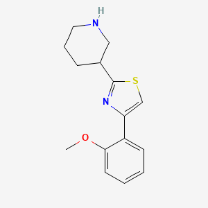 3-[4-(2-Methoxyphenyl)-1,3-thiazol-2-yl]piperidine