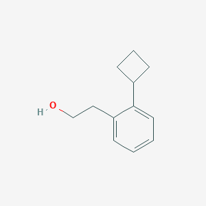 molecular formula C12H16O B13270215 2-(2-Cyclobutylphenyl)ethan-1-ol 