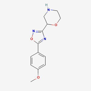 2-[5-(4-Methoxyphenyl)-1,2,4-oxadiazol-3-yl]morpholine